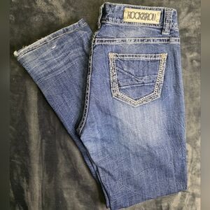 Rock & Roll Cowgirl Original Mid Rise Jeans Bootcut Medium Wash